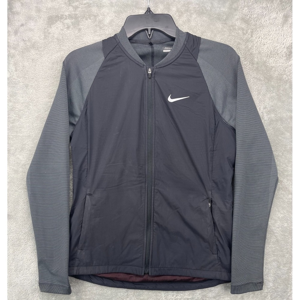Nike Golf Women's Jacket Size Small Black /Gray Full Zip Stretch 725670-010